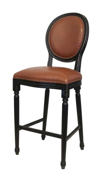 Барный стул Filon Brown черно-коричневого цвета