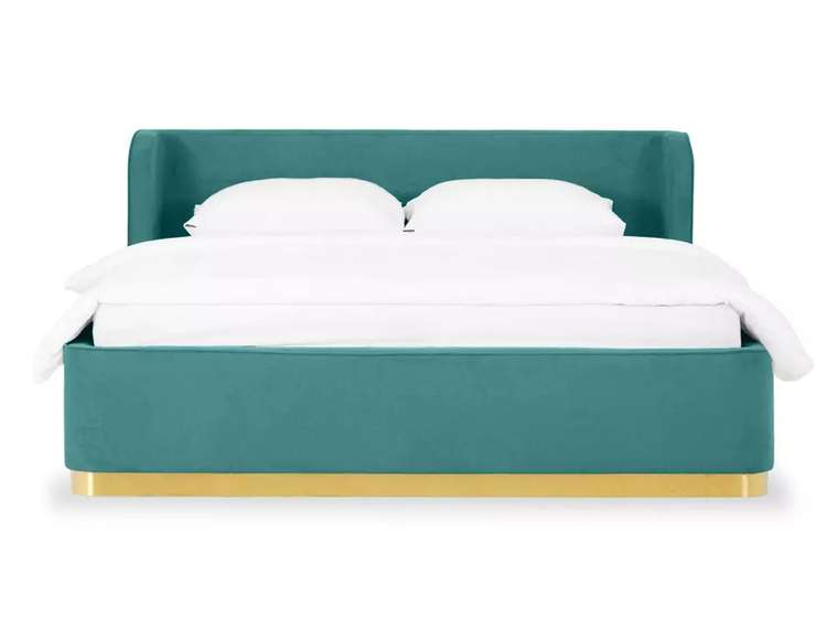 Кровать Vibe 160х200 бирюзового цвета с подъемным механизмом