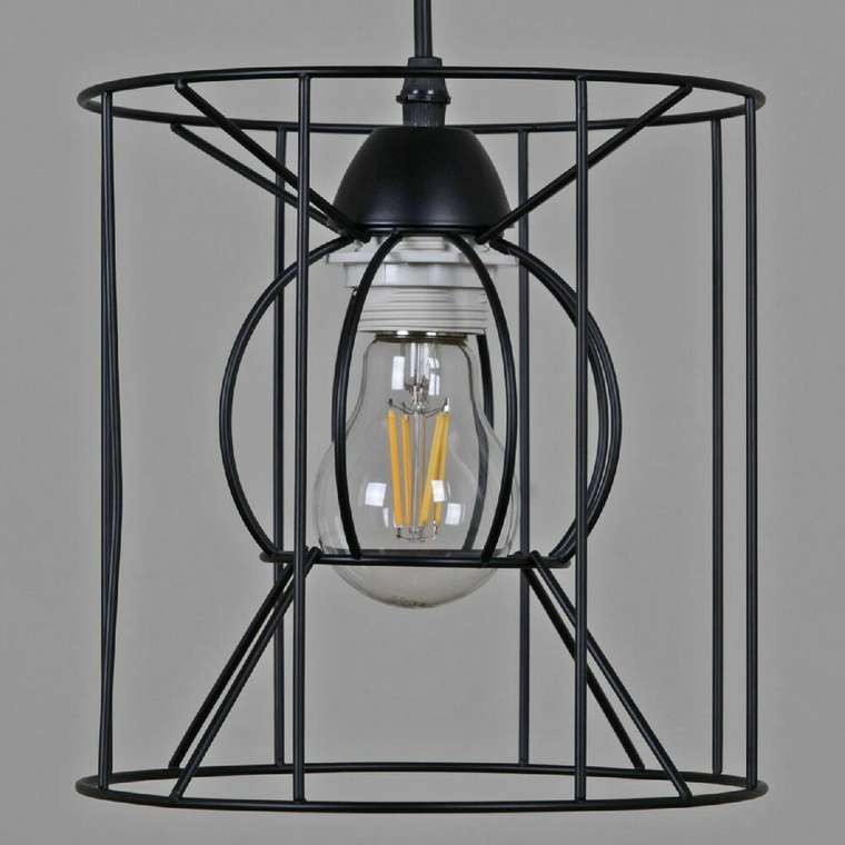 Подвесной светильник 70114-3.4-01 BK (металл, цвет черный)