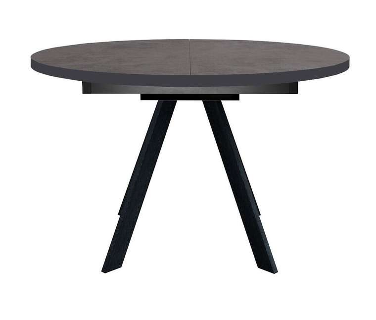 Обеденный стол DikLine RD100 черно-коричневого цвета