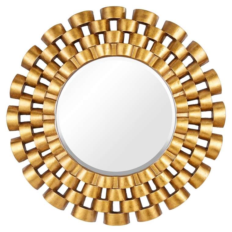 Настенное Зеркало в раме модерн Nexus Gold  