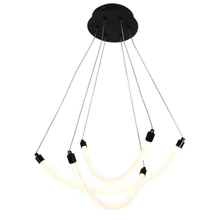 подвесная люстра Hammock белый металл, акрил LED*22W, 1880LM, 3000-6500K, included, remote control