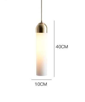 Дизайнерский подвесной светильник Fosa с плафоном белого цвета
