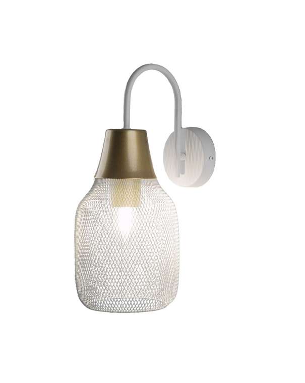 Светильник настенный Adalina V11833-1W белого цвета