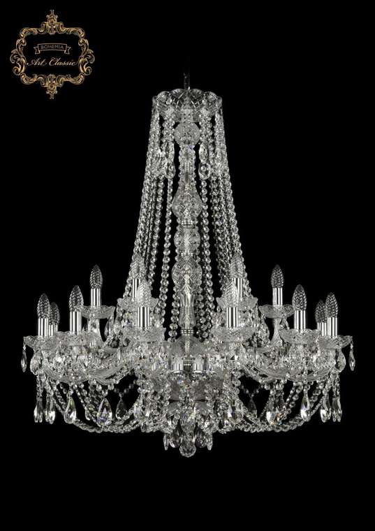 Хрустальная подвесная люстра Art Classic 44501 11.21.12+6.300.h-91.Cr.Sp подсвечник