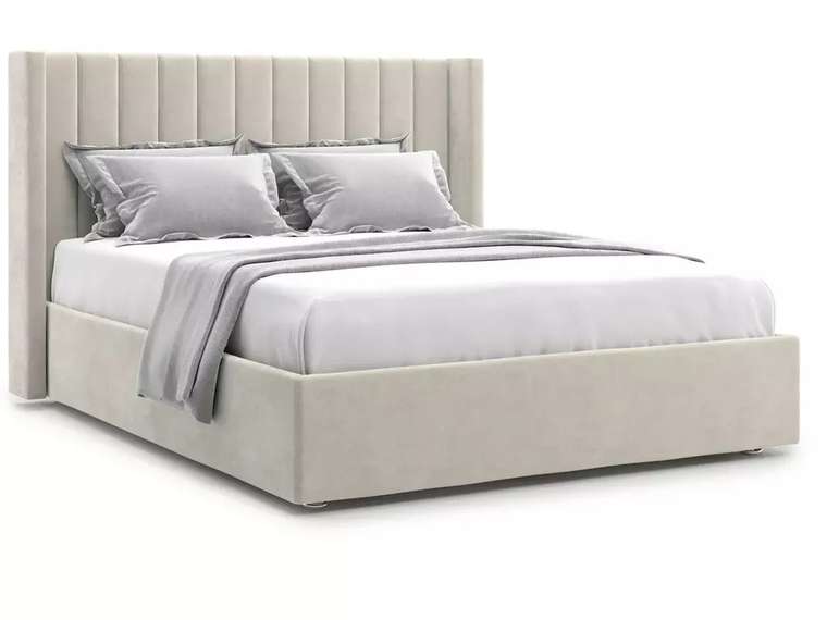 Кровать Premium Mellisa 2 180х200 бежевого цвета с подъемным механизмом 