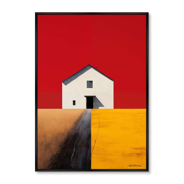 Репродукция картины Landscape Collection, Fields, No 2, 2024г.