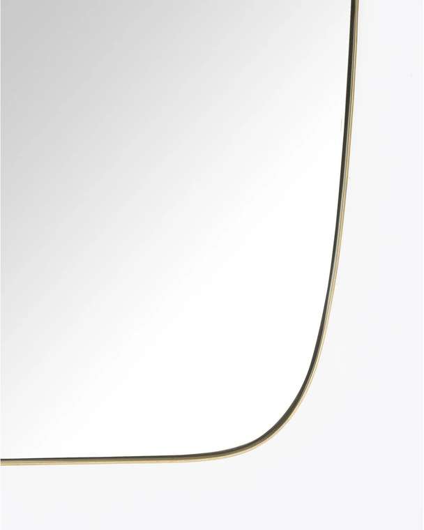 Настенное зеркало Хлоя 60х80 в раме латунного цвета