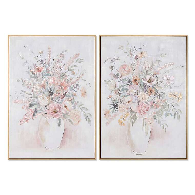 Картина Shabby Chic Ваза для цветов 70 x 3,5 x 100 cm (2 штук)