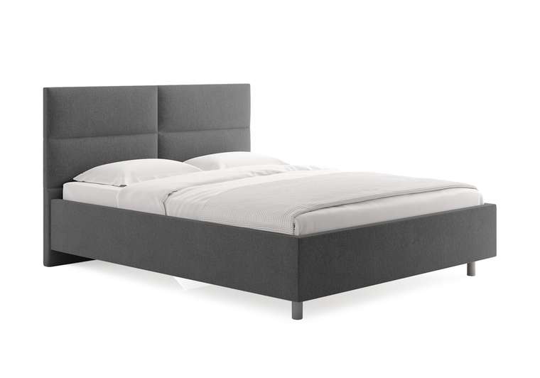 Кровать Omega 160х200 графитового цвета без основания и подъемного механизма 