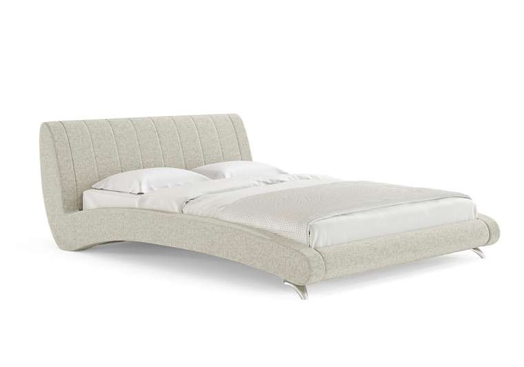 Кровать Verona 160х200 бежево-серого цвета без основания