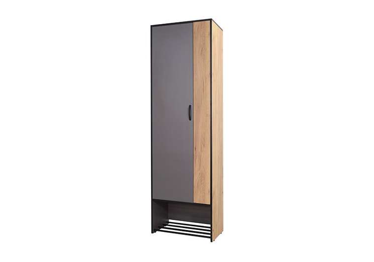Шкаф Ольга-лофт 3 серо-бежевого цвета