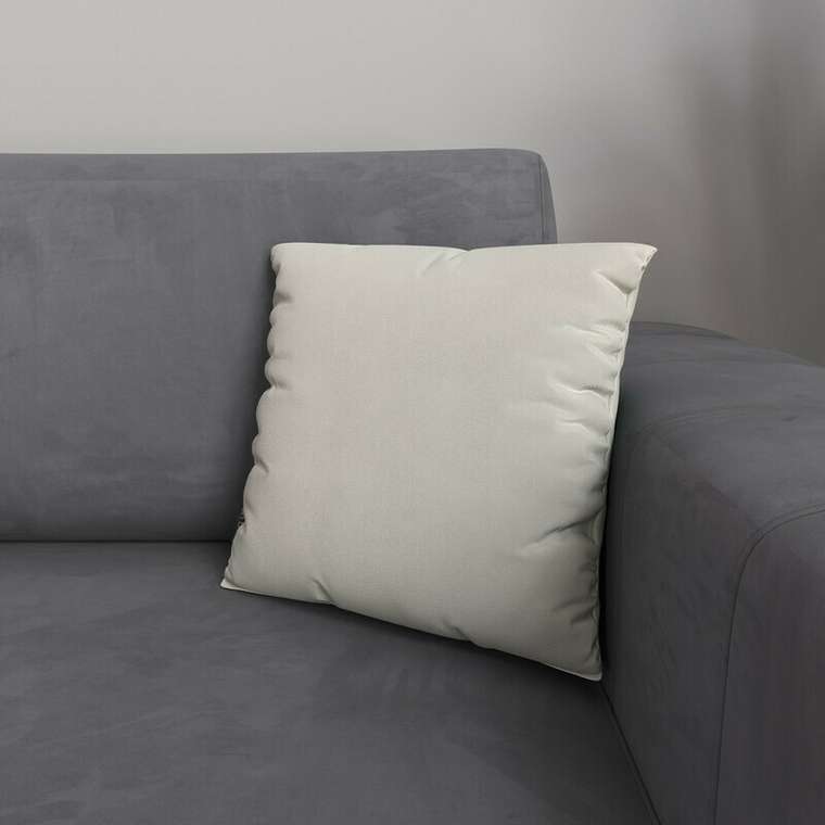 Декоративная подушка белого цвета