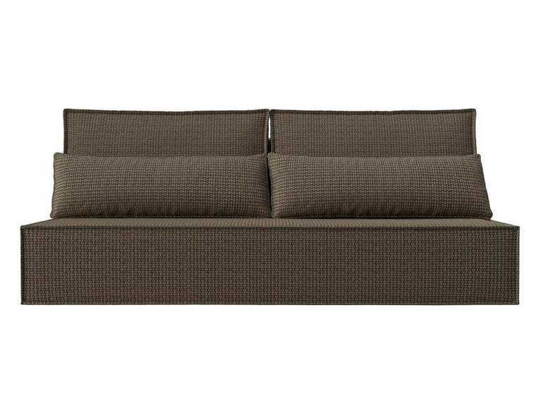 Прямой диван-кровать Фабио Лайт бежево-коричневого цвета