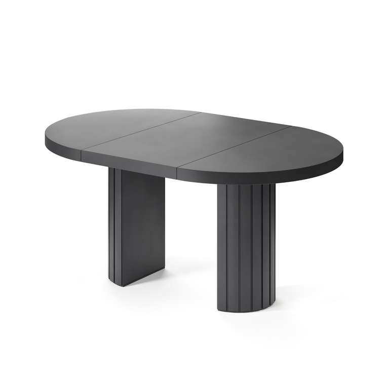 Обеденный стол раздвижной Турейс черного цвета