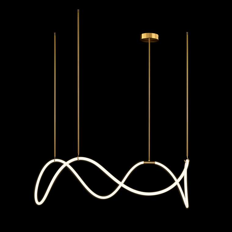 Подвесной светильник Thread 10388P/C Brass (силикон, цвет белый)