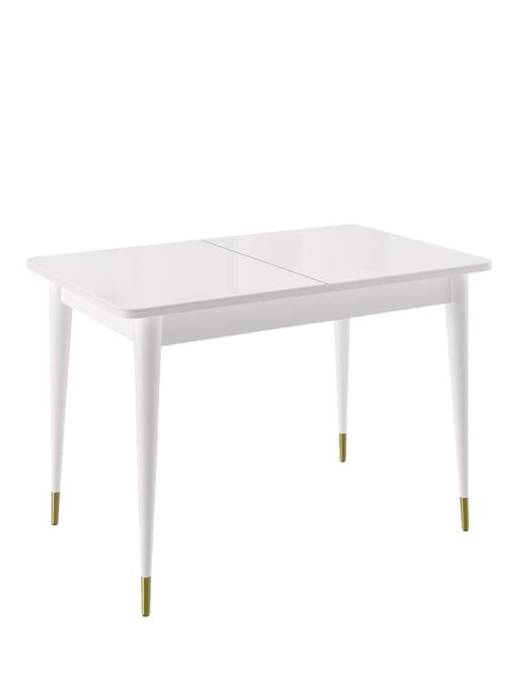 Раздвижной обеденный стол 1100K белого цвета