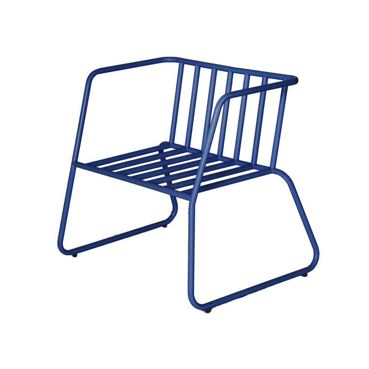 Кресло Bauhaus By Varya Schuka синего цвета