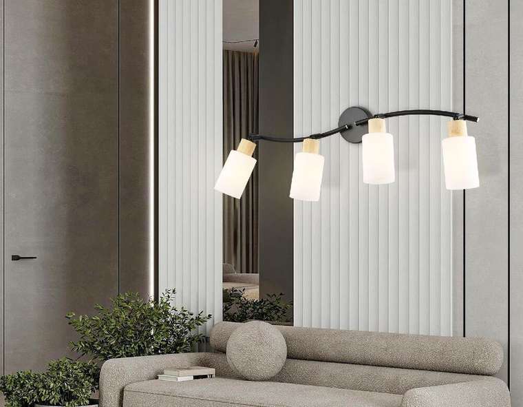 тройные споты Loft TR8723 (стекло, цвет белый)