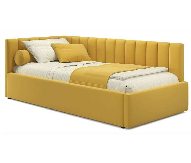 Кровать Milena 90х200 желтого цвета