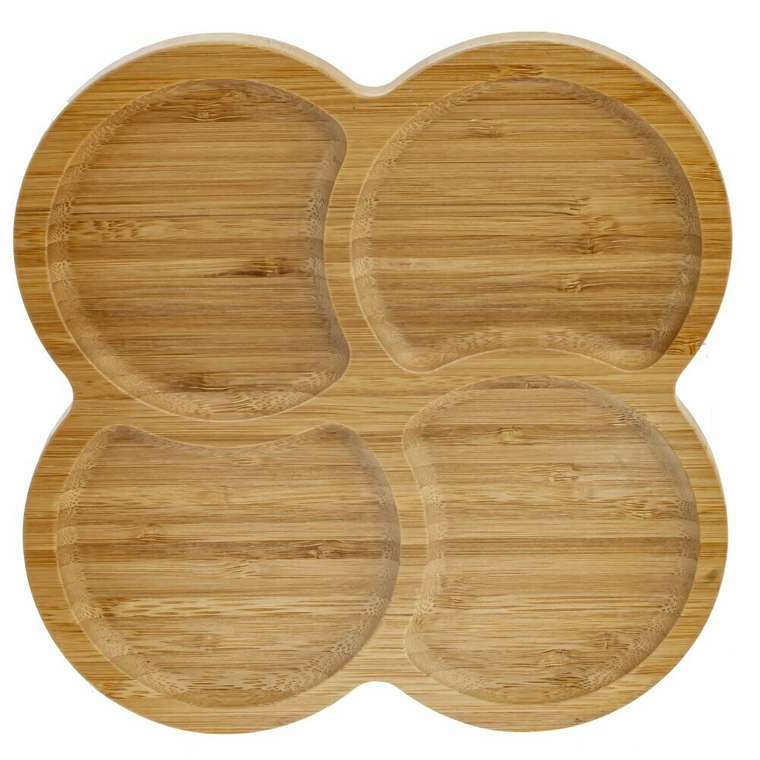 Менажница Wood бежевого цвета