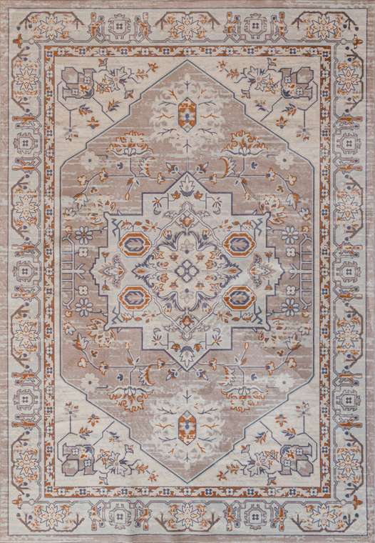 Ковер Silk myral 200x290 бежево-серого цвета