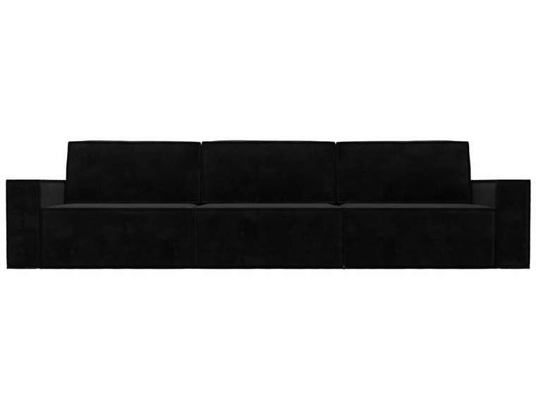 Прямой диван-кровать Куба лонг черного цвета