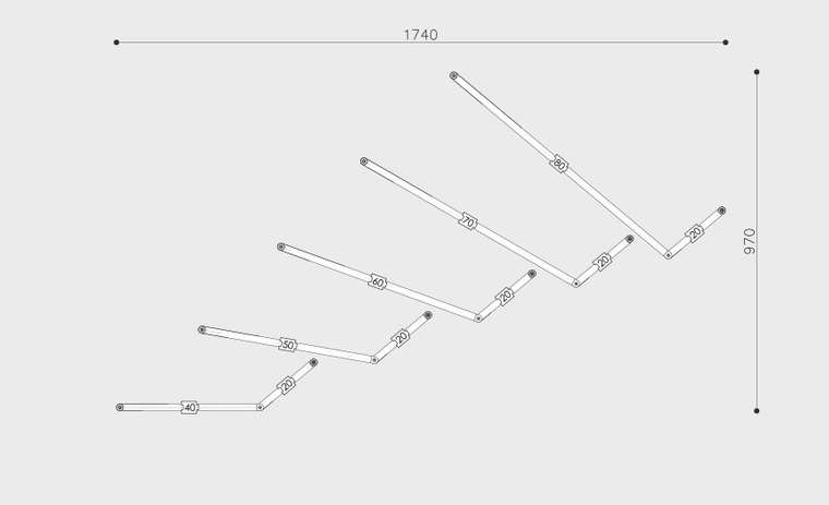 Полки Flex Shelf Set 109 Gradient