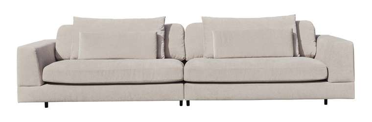 Модульный диван Amur бежево-серого цвета