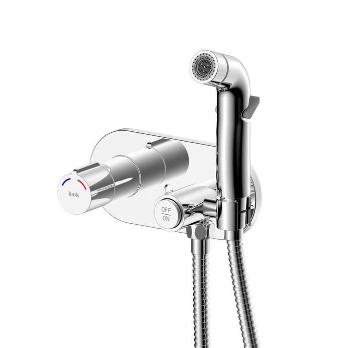 Встраиваемый смеситель IDDIS Axes с гигиеническим душем