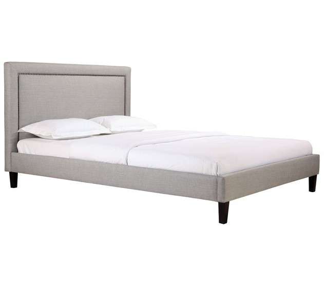 Кровать Laval Upholstered серого цвета 160х200