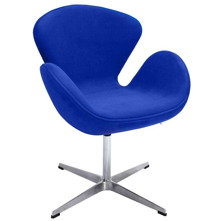 Кресло Swan Chair синего цвета