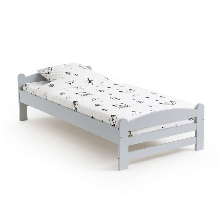 Детская кровать Loan 90x190 серого цвета