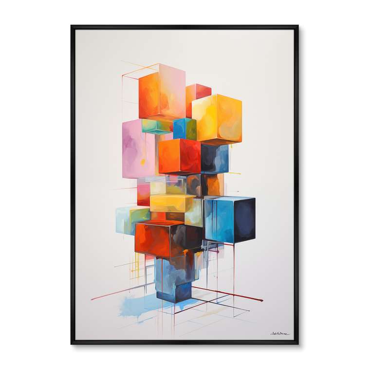 Репродукция картины Disassembled colors, No 1, 2024г.
