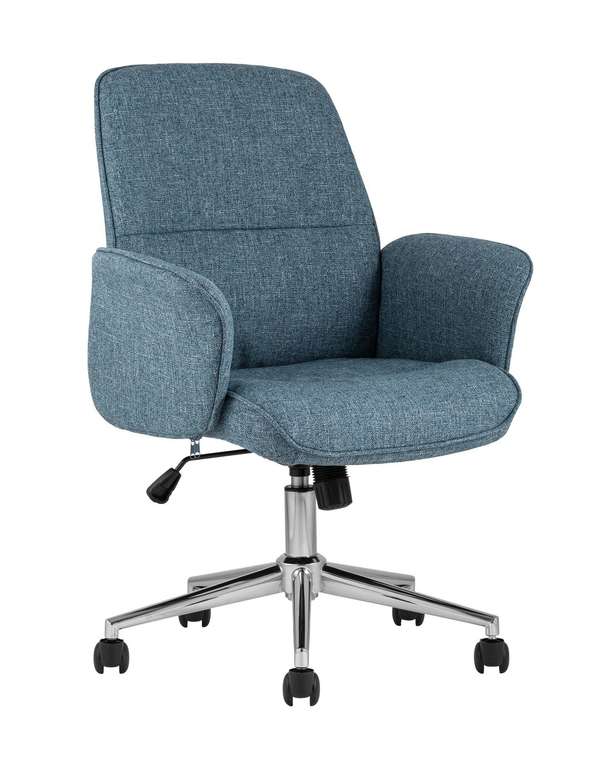 Кресло офисное Simona голубого цвета