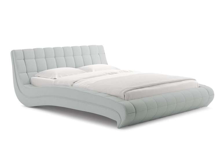 Кровать Milano 160х200 светло-серого цвета без основания и подъемного механизма