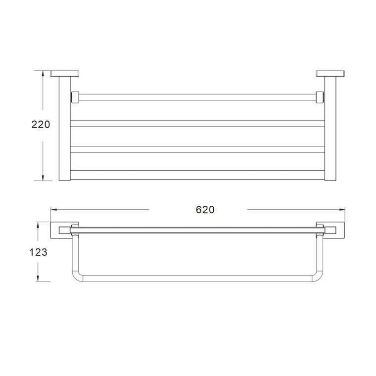 Полка для полотенец Shevanik SG5608C, белый