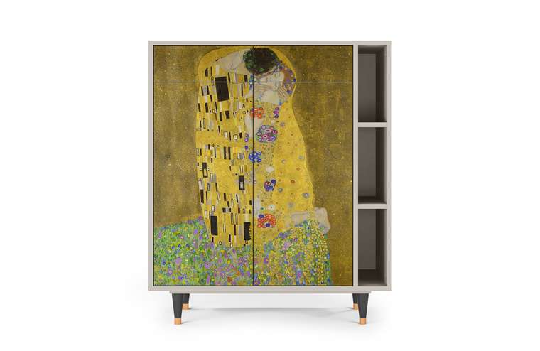 Комод BS6 The Kiss by Gustav Klimt с корпусом цвета сатин