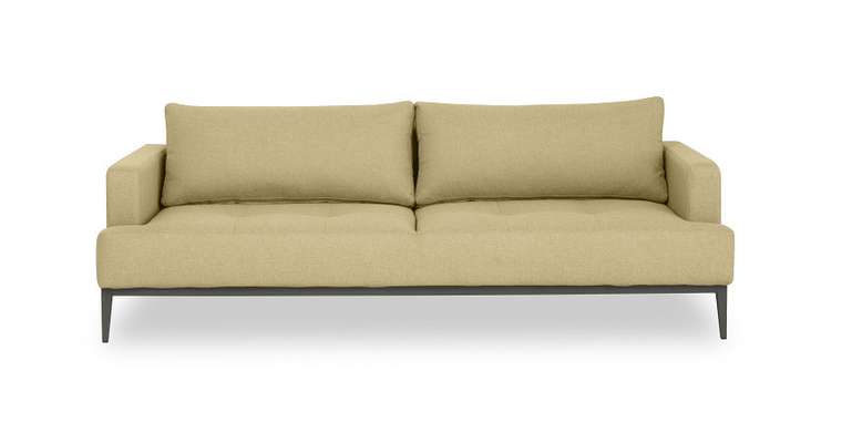 Прямой диван-кровать Бендиго Лайт бежевого цвета