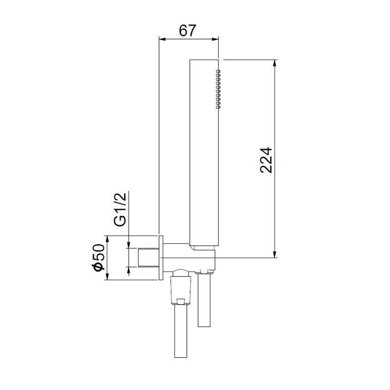 Душевой гарнитур Webert Shower Set AC1046010, золото