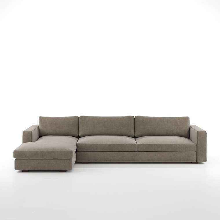 Угловой модульный диван Maddox серого цвета