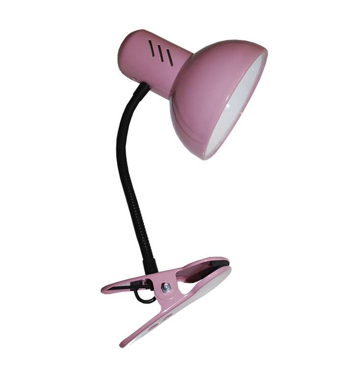 Настольная лампа Эир светло-розового цвета