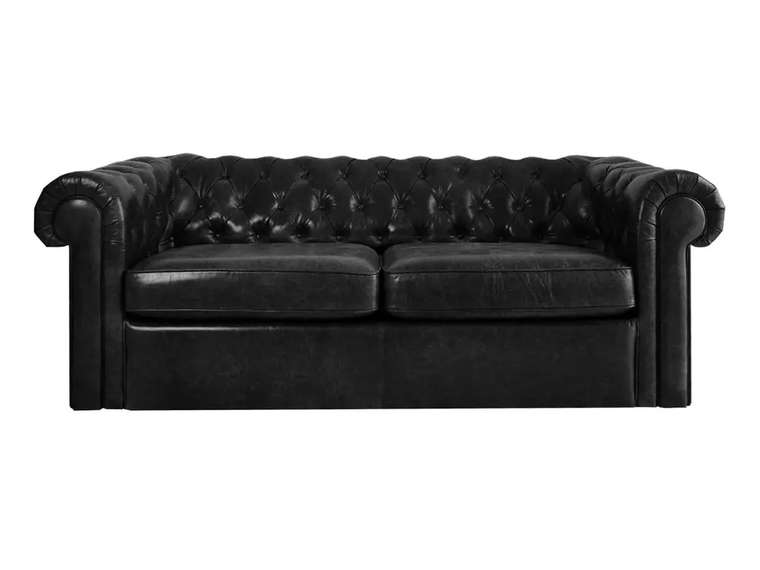 Диван Chesterfield с обивкой из натуральной кожи