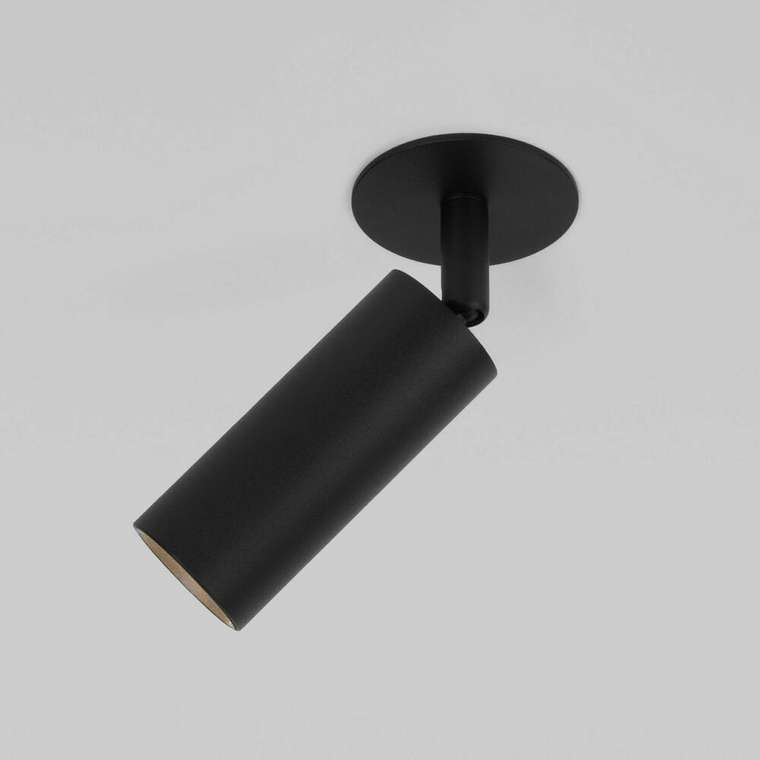 Встраиваемый светодиодный светильник Diffe 3 черного цвета