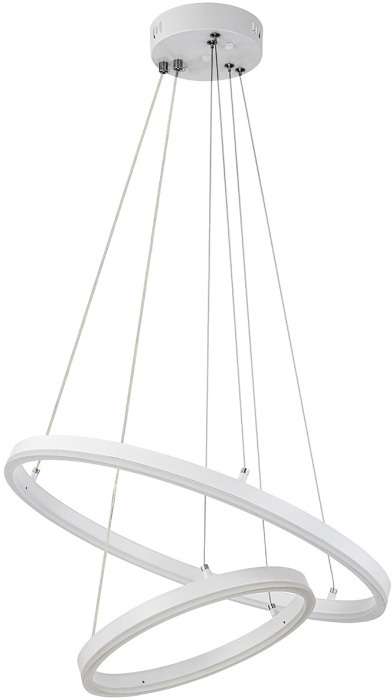 Люстра led подвесная с пультом (+ночной режим) Escada Void 10254/2LED 66W White APP (Умный дом)