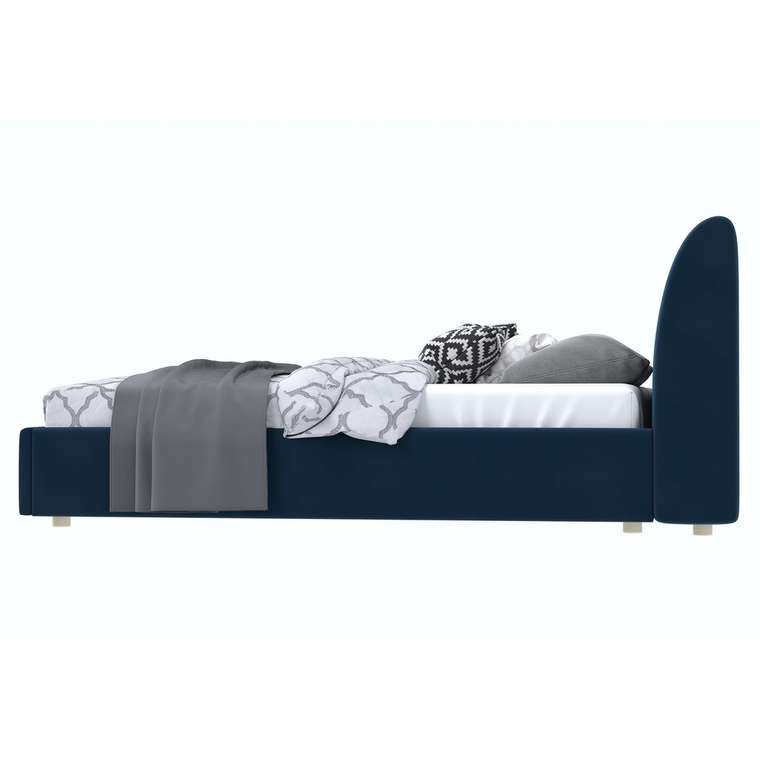 Кровать Бекка 180x200 синего цвета