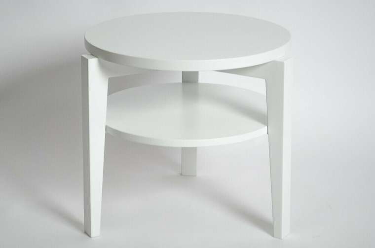 Кофейный стол Aster Low белого цвета