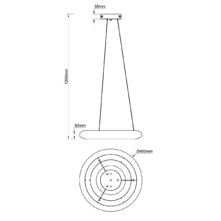 Подвесной светильник Soft 10258/1LED (акрил, цвет белый)