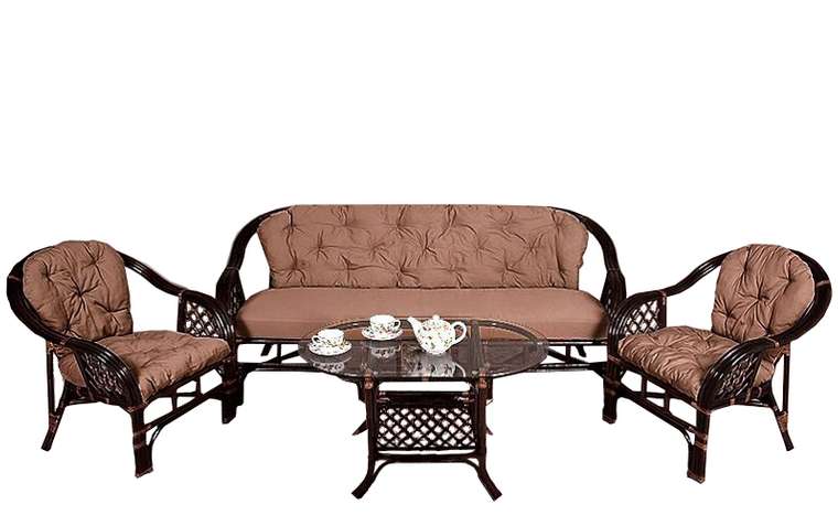Комплект мебели Маркос XL коричневого цвета