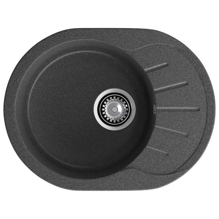 Кухонная мойка GranFest RONDO 580L, графит